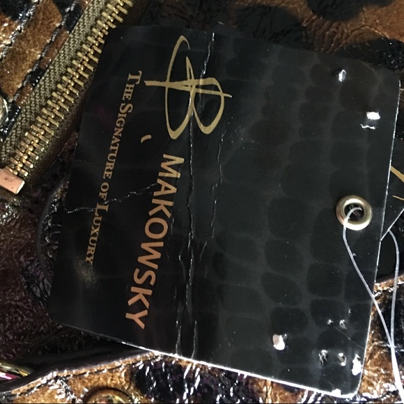 B Makowsky NEW leather tote w/ shoulder strap - Picture 6 of 9